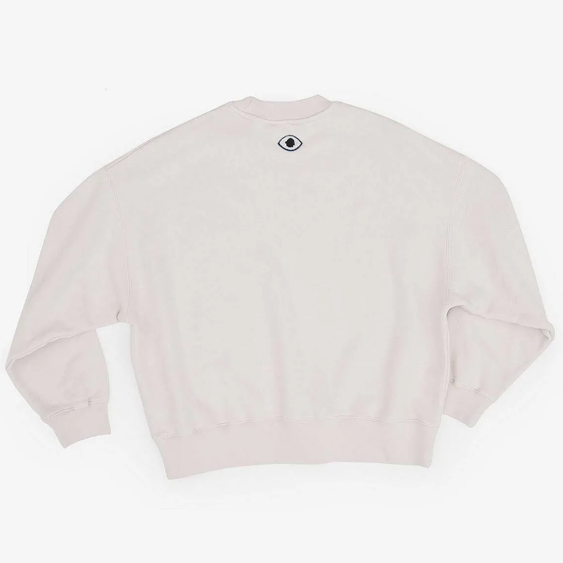 Felpa Oversize Cotone Organico | Origine Del Sale Grigio