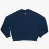Felpa Oversize Cotone Organico | Inchiostro Blu