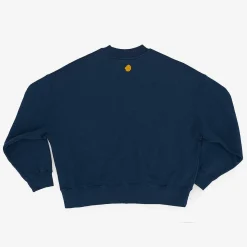 Felpa Oversize Cotone Organico | Inchiostro Blu