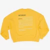 Felpa Oversize Cotone Organico | Origine Primaria Del Giallo