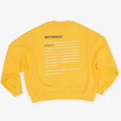 Felpa Oversize Cotone Organico | Origine Primaria Del Giallo