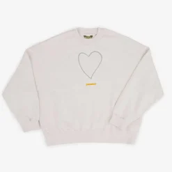 Felpa Oversize Cotone Organico | Origine Del Sale Grigio