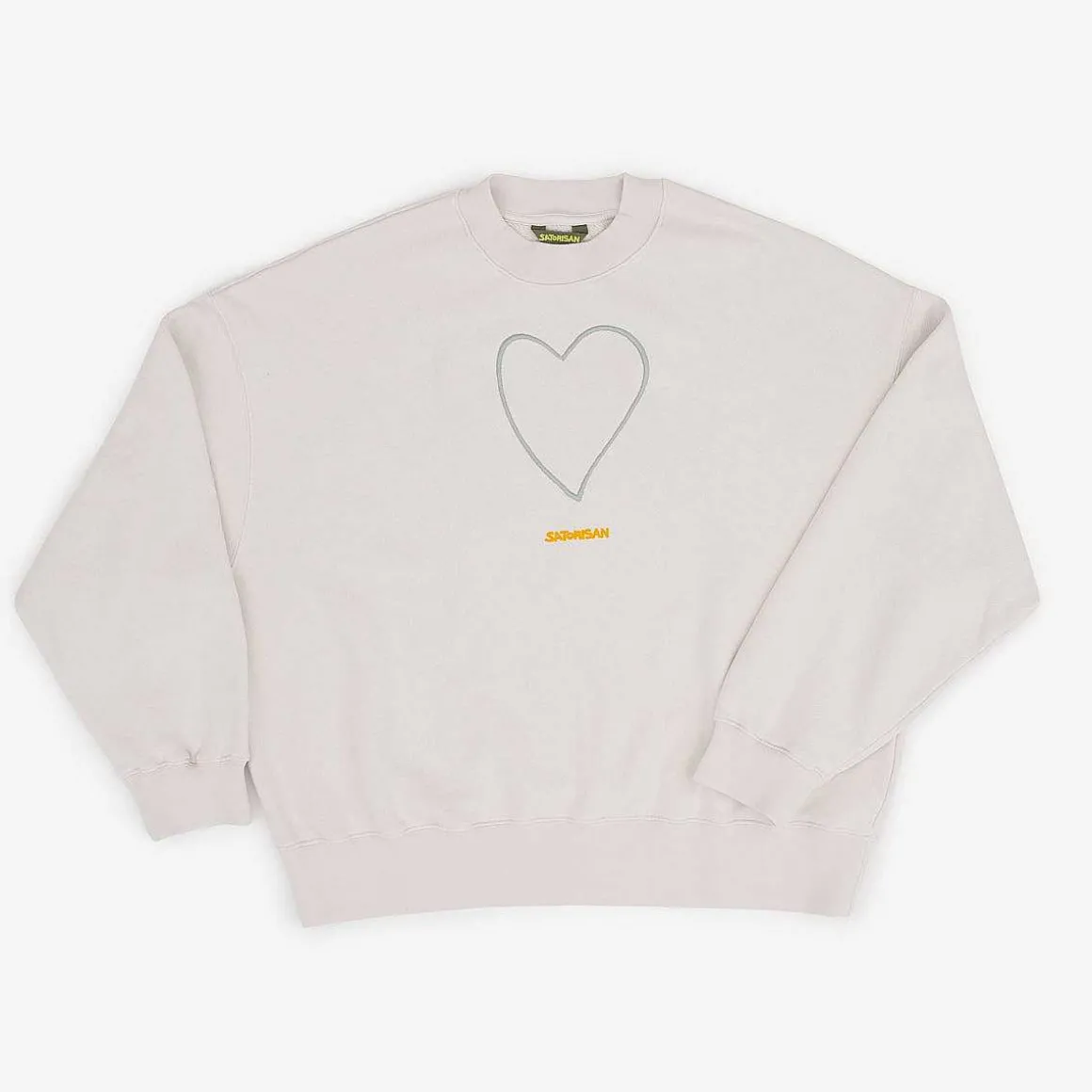 Felpa Oversize Cotone Organico | Origine Del Sale Grigio