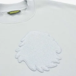 Felpa Oversize Cotone Organico | Ciniglia Blu Illusione