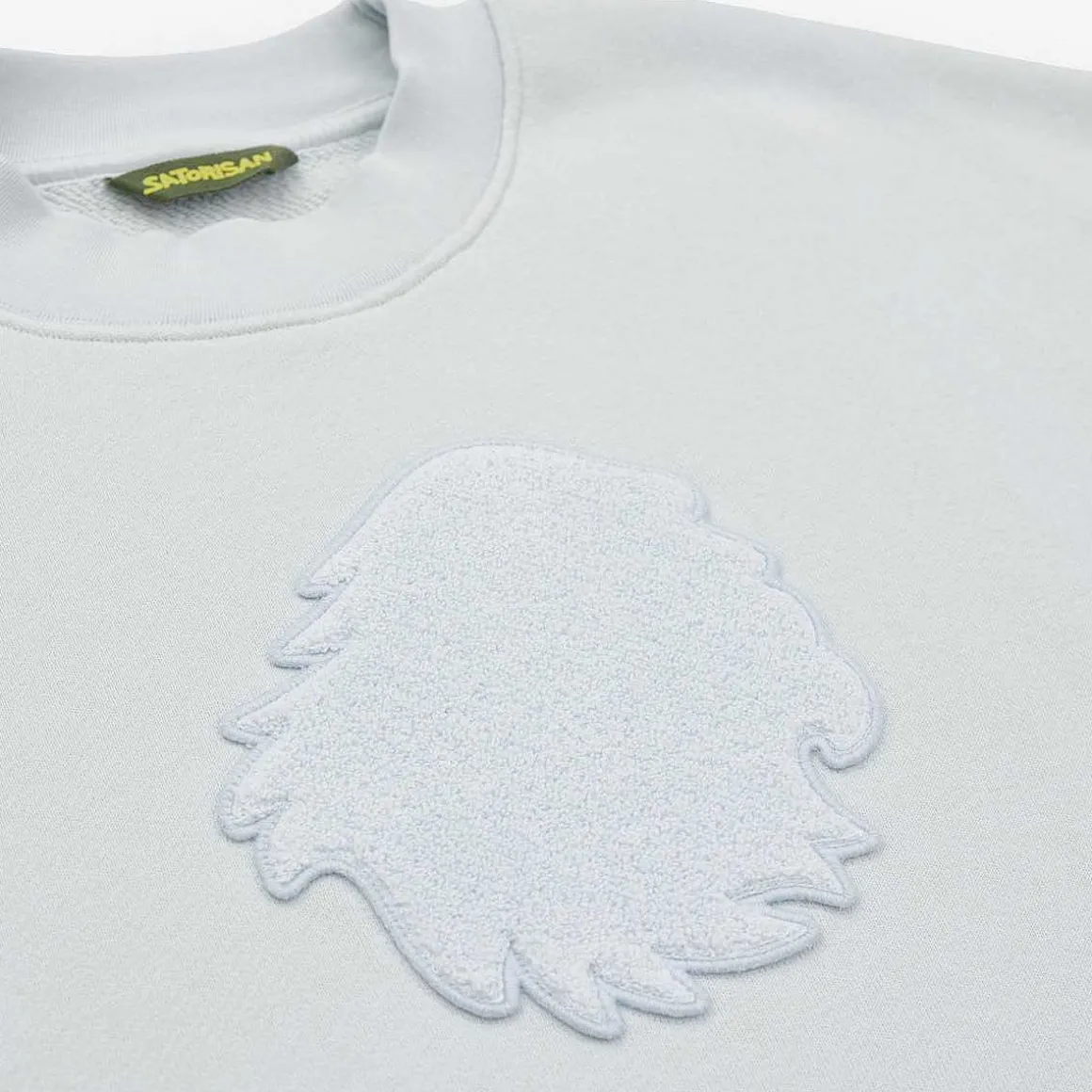 Felpa Oversize Cotone Organico | Ciniglia Blu Illusione