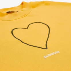 Felpa Oversize Cotone Organico | Origine Primaria Del Giallo