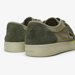 Pelle Scamosciata Heisei | Verde Torba