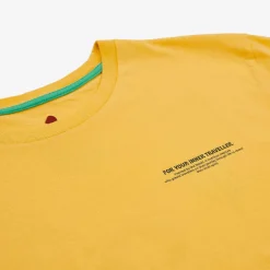 T-Shirt In Cotone Biologico Vestibilita Regolare | Giallo Primario 5 Elementi