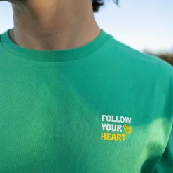 T-Shirt In Cotone Biologico Vestibilita Regolare | Aloe Vera Segui Il Tuo Cuore