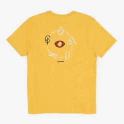 T-Shirt In Cotone Biologico Vestibilita Regolare | Giallo Primario 5 Elementi