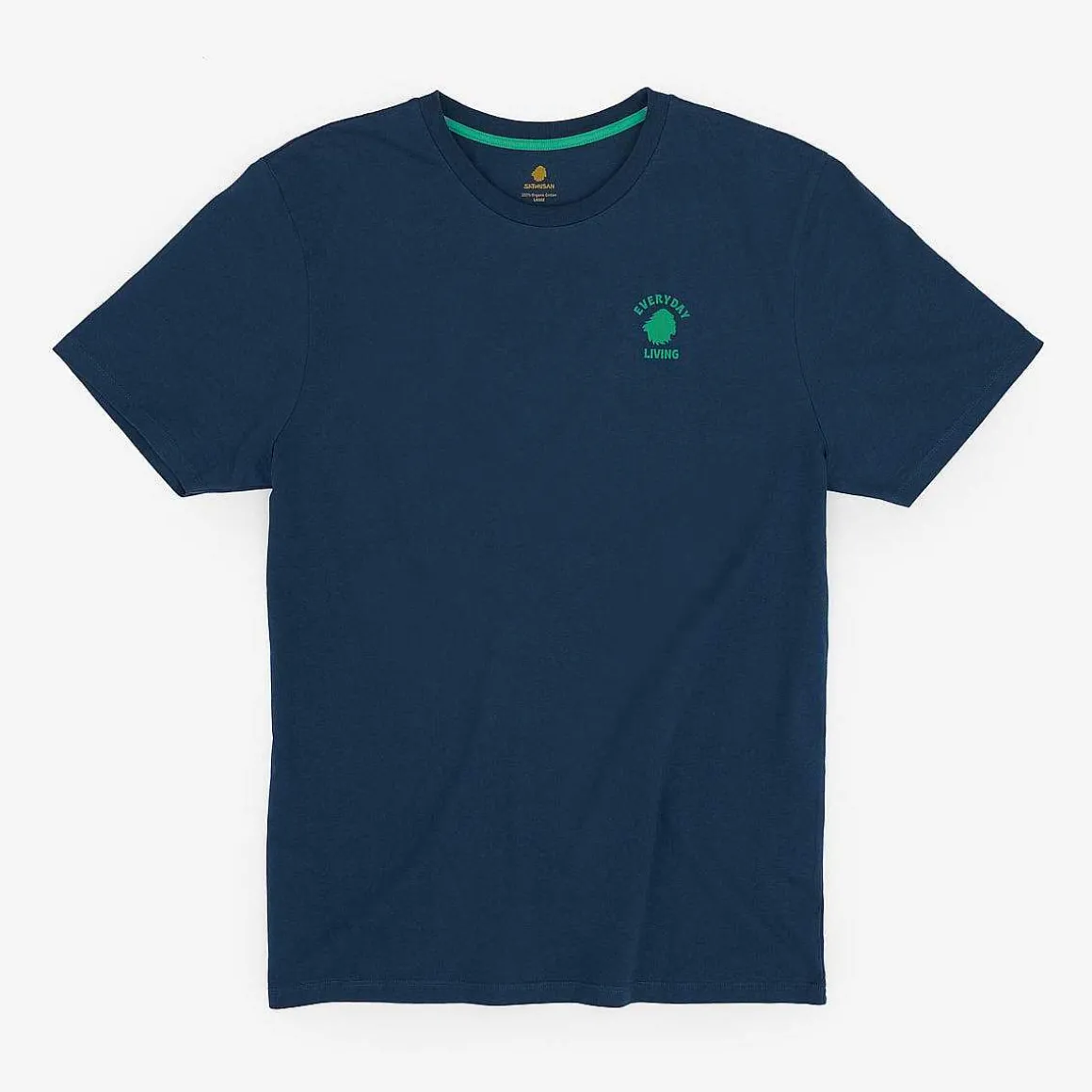 T-Shirt In Cotone Biologico Vestibilita Regolare | Inchiostro Blu Vita Quotidiana