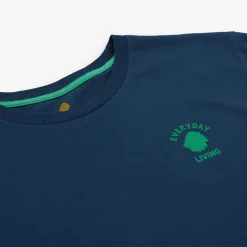 T-Shirt In Cotone Biologico Vestibilita Regolare | Inchiostro Blu Vita Quotidiana