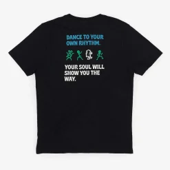 T-Shirt In Cotone Biologico Vestibilita Regolare | Nero Balla Il Tuo Ritmo