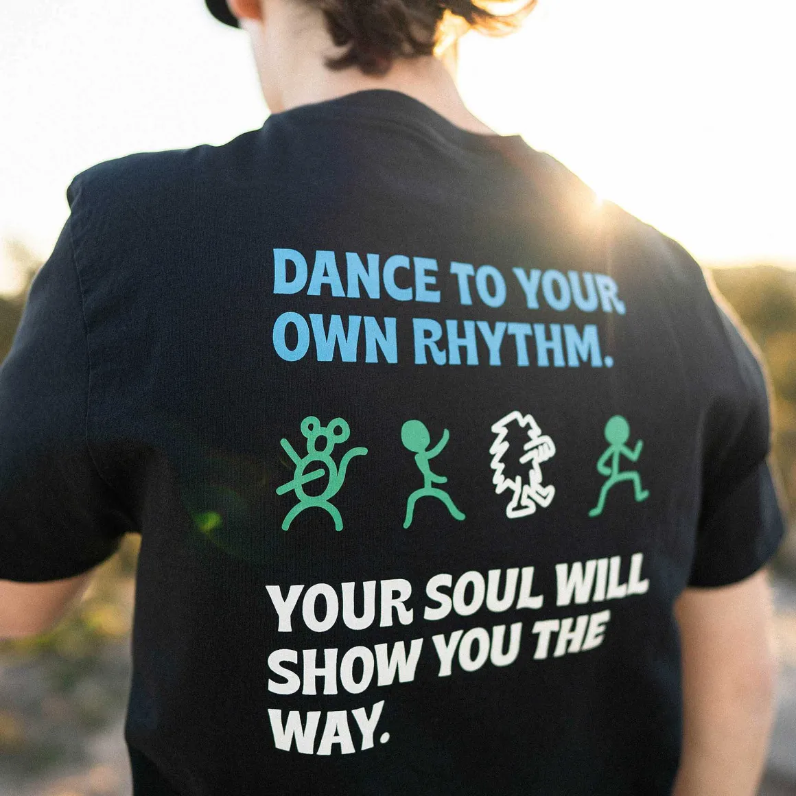 T-Shirt In Cotone Biologico Vestibilita Regolare | Nero Balla Il Tuo Ritmo