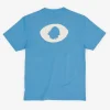 T-Shirt Oversize In Cotone Biologico | Lenitivo Occhio Satori Blu