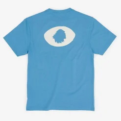 T-Shirt Oversize In Cotone Biologico | Lenitivo Occhio Satori Blu