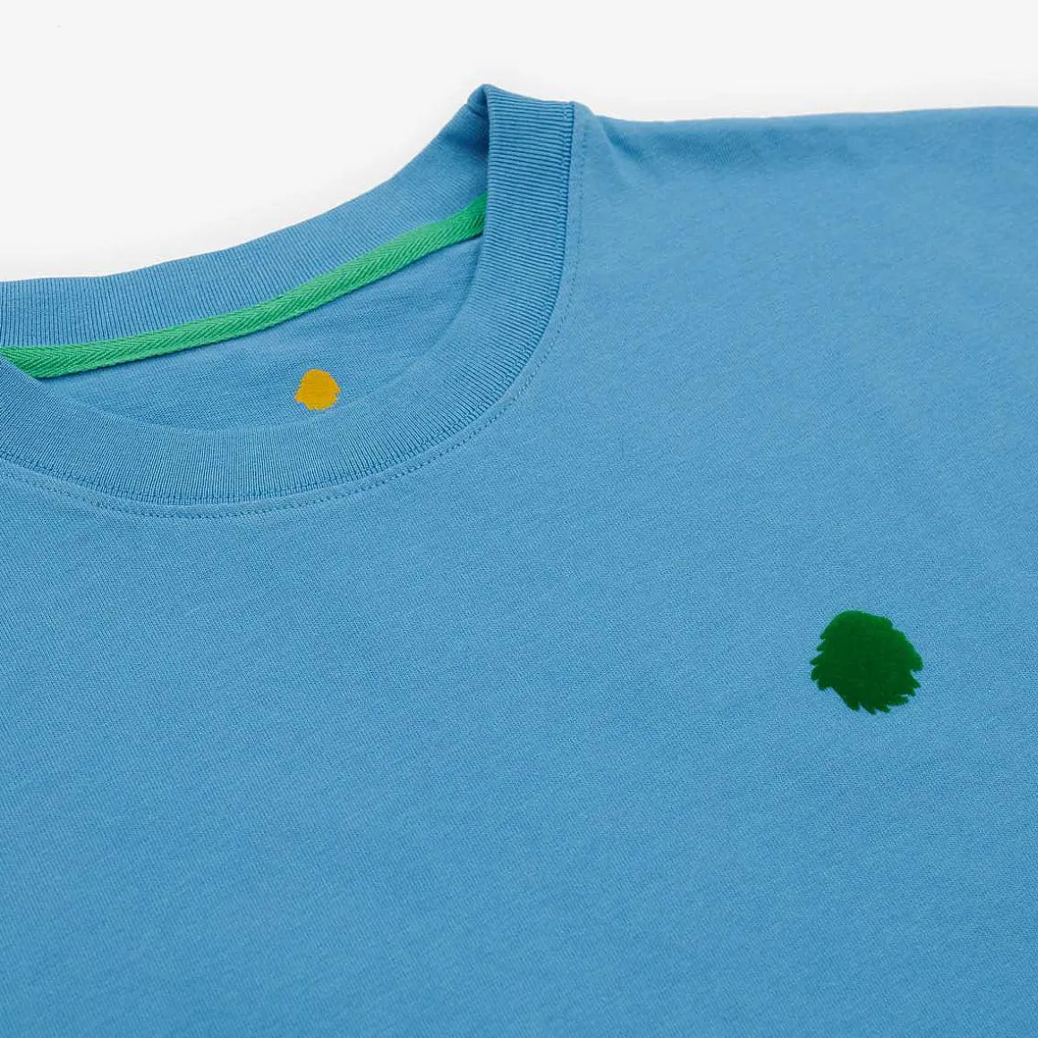 T-Shirt Oversize In Cotone Biologico | Lenitivo Occhio Satori Blu