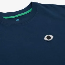 T-Shirt Oversize In Cotone Biologico | Origine Dell'Inchiostro Blu