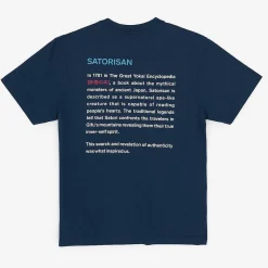 T-Shirt Oversize In Cotone Biologico | Origine Dell'Inchiostro Blu